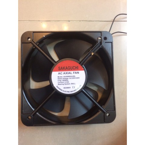 quạt hút tủ điện 20cm, sakaguchi, 220v